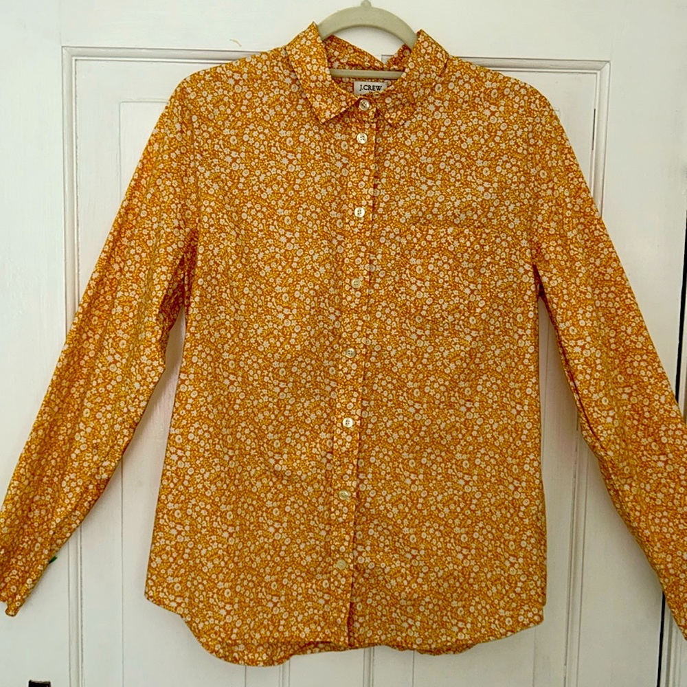 JCrew Women's Floral Blouse
